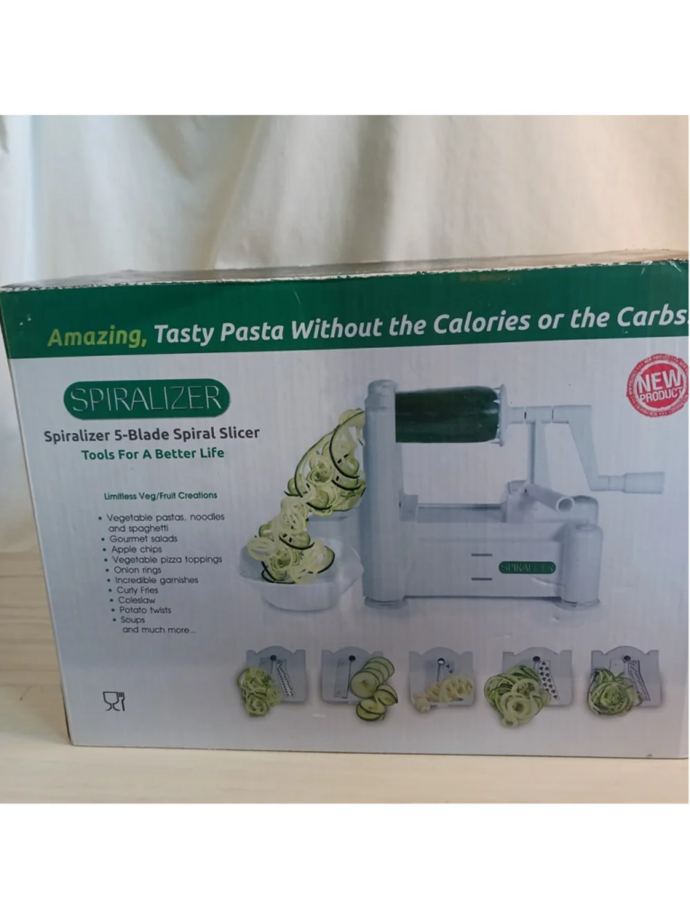 Spiralizer 5-Blade Vegetable Slicer Strongest-and-Heaviest Duty Best Veggie